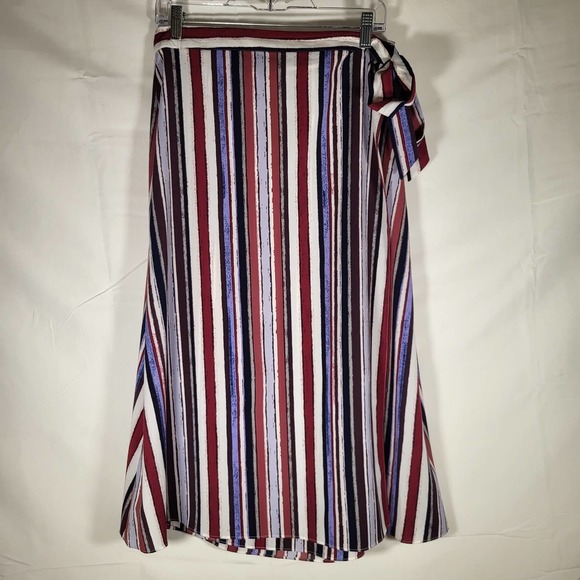 NWT*Alex Marie Wrap Skirt*Women's 10*Stripe* - Picture 1 of 9